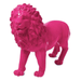 Statue Lion Animaux Resine - 100cm - Rose Fushia - ANIMAUX-RESINE.FR