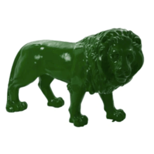 Statue Lion Animaux Resine - 190cm - Vert - ANIMAUX-RESINE.FR