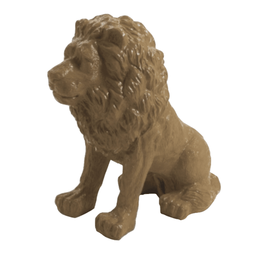 Statue Lion Animaux Resine - 65cm - Marron - ANIMAUX-RESINE.FR