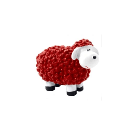 Statue Mouton Animaux Resine - 60cm - Rouge - ANIMAUX-RESINE.FR