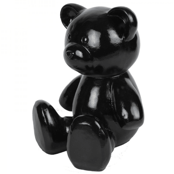 Statue Ours Animaux Resine - 35cm - Noir - ANIMAUX-RESINE.FR