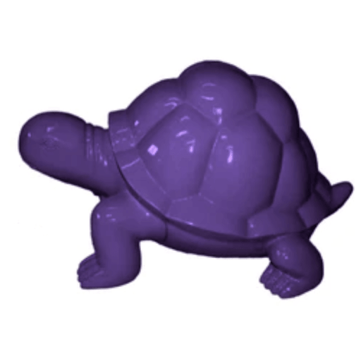 Statue Tortue Animaux Resine - 45cm - Violet - ANIMAUX-RESINE.FR