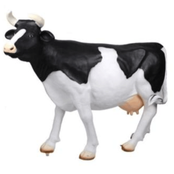 Statue Vache Animaux Resine - 225cm - Naturel - ANIMAUX-RESINE.FR