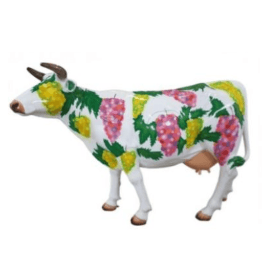 Statue Vache Animaux Resine - 225cm - Raisin - ANIMAUX-RESINE.FR