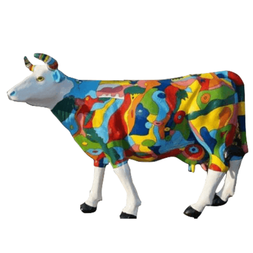 Statue Vache Animaux Resine - 225cm - Smarties - ANIMAUX-RESINE.FR